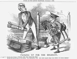 Hobby Horse Prints: Packing up for the Holidays, 1860