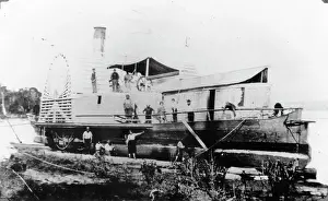 British Colony Prints: Paddle Steamer (Ipswich), c1880s. Creator: Unknown