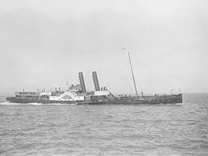 Steam Boat Prints: The paddle steamer Solent Queen, 1932. Creator: Kirk & Sons of Cowes