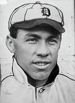 Baseball Cap Prints: Paddy Baumann, Detroit, AL (baseball), 1912. Creator: Bain News Service