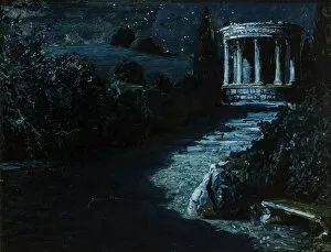 Calm Collection: Paesaggio Notturno (Night Landscape), 1908. Creator: Wolf Ferrari, Teodoro (1878-1945)