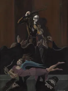 Paganini Prints: Paganini. Design for the ballet Paganini by Sergei Rachmaninoff. Artist: Sudeykin