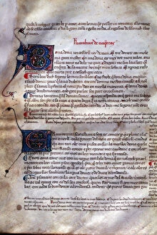 Provence Collection: Page 47 of Canconer Gil, songbook of the mid-14th century that brings together