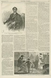 Kettle Gallery: Page 53 from Harpers Weekly with an article about John W. Menard, January 23, 1869