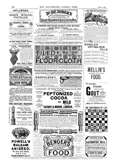 Umbrellas Prints: Page of advertisements, 1890. Creator: Unknown