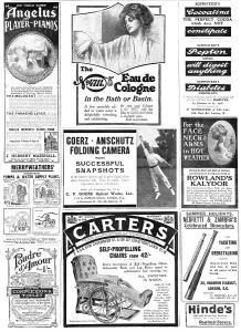 Camera Prints: Page of advertisements, 1909. Creator: Unknown