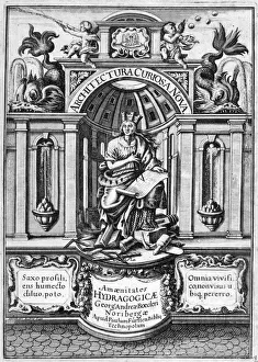 Georg Andreas Bockler Prints: Front page of Architectura Curiosa Nova, 1664. Artist: Georg Andreas Bockler