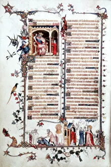 Cain Collection: Page from the Belleville Breviary 1323-1326. Artist: Jean Pucelle