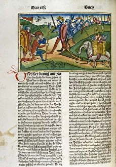 Bartolomé March Library Gallery: A page from the Bible of Nuremberg, German edition, 1483