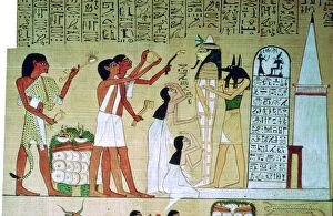 Tomb Collection: Page from the Book of the Dead of Hunefer, from Thebes, Egypt, 19th Dynasty, c1300 BC
