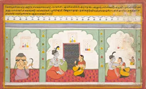 Many Headed Prints: Page from a Dispersed Shiva Mahatmya (Great Tales of Shiva), ca. 1710. Creator: Unknown