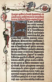 Page from Gutenbergs Bible, c1455. Artist: Johannes Gutenberg