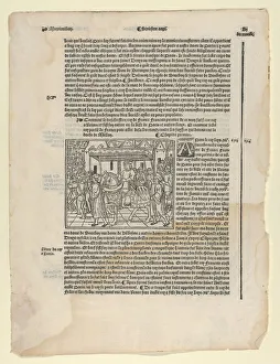Page from La Mer de Histoires, 1536. 1536. Creator: Anon