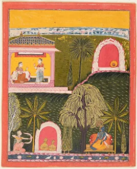 Northwestern India Prints: A page from a Rasikapriya series, c. 1660. Creator: Unknown