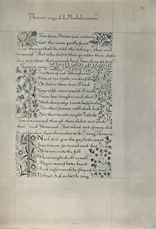 Page from The Story of the Dwellers of Eyr, 1871. Creator: William Morris