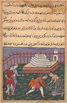 Page from Tales of a Parrot (Tuti-nama): Thirty-third night: Hearing her declaration