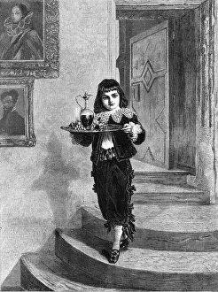 Refreshment Prints: The Page, by W. Fyfe, 1870. Creator: Robert Loudan