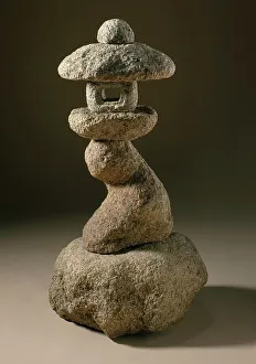 Granite Prints: Pagoda-Shaped Lantern, 15th century. Creator: Unknown