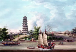 Macao Prints: The Pagoda, Whampoa, China