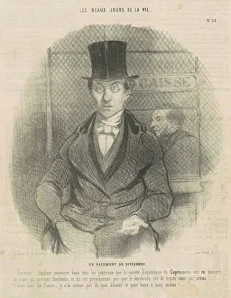 Disappointed Prints: Un paiement de dividende, 19th century. Creator: Honore Daumier