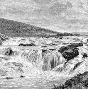 Images Dated 5th February 2008: The Paikari Falls in the Nilgiris, India, 1895
