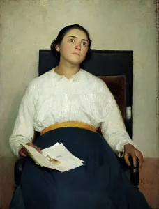 Giuseppe 1868 1907 Prints: Painful memory (Portrait of Santina Negri)