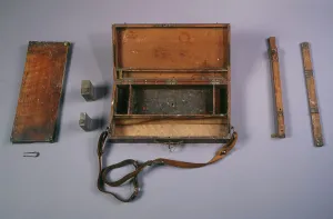 Folding Prints: Paint box with removable easel and folding palette, before 1932. Creator: Unknown