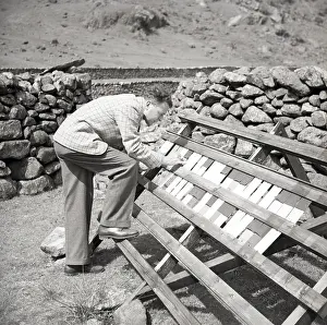 Paint Prints: Paint testing, Seathwaite, Lake District, c1955. Creator: Arthur Charles Kirby Ware