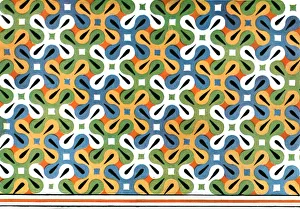 Hellmut Theodor Prints: Painted ceiling in the tomb of Amenemhet at Thebes, Egypt, (1928). Creator: Unknown