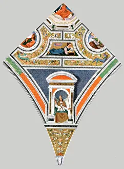 Bernardo Gallery: Painted decoration in the church of Santa Maria del Popolo, Rome, Italy, (1928). Creator: Unknown