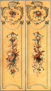 Instrument Prints: Painted decoration in the New Palace, Potsdam, Germany, (1928). Creator: Unknown