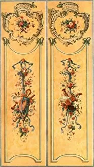 Instrument Gallery: Painted decoration in the New Palace, Potsdam, Germany, (1928). Creator: Unknown