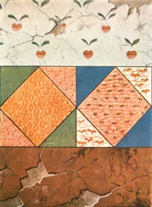 Painted decoration in the Stasovsky Crypt, Cimmerian Bosporus, Kerch, (1928). Creator: Unknown Painted decoration in the Stasovsky Crypt, Cimmerian Bosporus, Kerch, (1928). Creator: Unknown