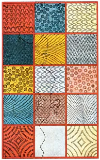 14th Century Bc Prints: Painted floor in the palace at Mycenae, Greece, (1928). Creator: Unknown