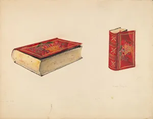 Painted Tin Trinket Box, c. 1939. Creator: Grace Halpin Painted Tin Trinket Box, c. 1939. Creator: Grace Halpin
