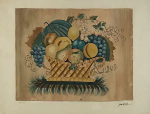 Vail James Prints: Painted Velvet, 1935/1942. Creator: James Vail