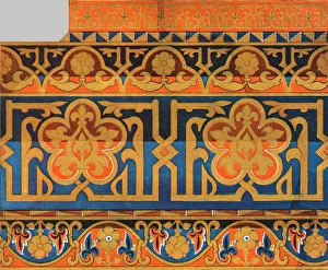 Painted wooden ceiling in the cathedral at Messina, Sicily, Italy, (1928). Creator: Unknown