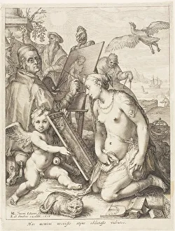 Creativity Prints: The Painter, 1616. Creator: Jan Saenredam