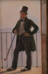 Hansen Constantin Prints: The Painter Albert Küchler, 1837. Creator: Constantin Hansen