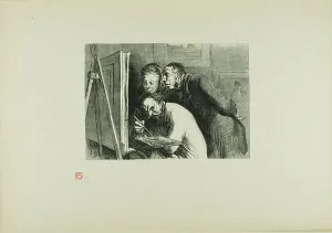 Schmied Francois Louis Prints: Painter and the Bourgeois, 1862, printed 1920. Creator: Charles Maurand