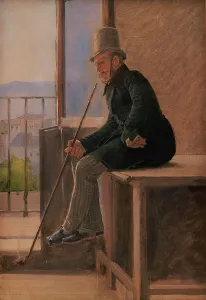 Hansen Constantin Prints: The Painter Jorgen Sonne, 1837. Creator: Constantin Hansen