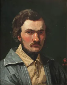 Johhan Thomas Lundbye Prints: The Painter J.Th. Lundbye, 1841. Creator: Peter Christian Thamsen Skovgaard