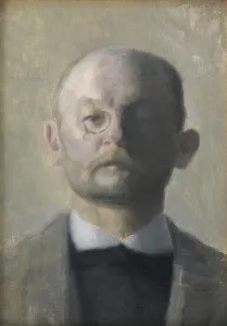 Hammershoi Wilhelm Prints: The Painter Kristian Zahrtmann, 1889-1890. Creator: Vilhelm Hammershøi
