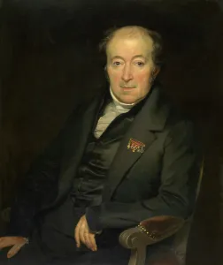 Satin Prints: The Painter Mattheus Ignatius van Bree, 1849. Creator: Antoon Van Ijsendijck