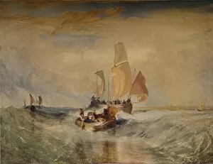 Frederic Gordon Roe Collection: Now for the Painter (Rope) Passengers Going on Board, 1827, (1938). Artist: JMW Turner