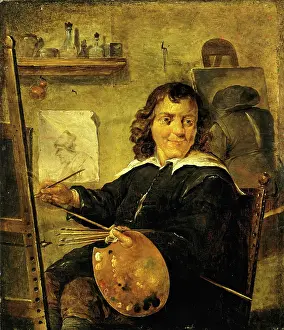 David Prints: Painter in his Studio, 1641. Creator: David Teniers II