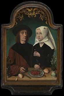 1490s Prints: The Painter and His Wife, 1496. Creator: Master of Frankfurt