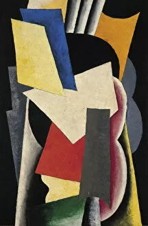 Abstract Collection: Painterly Architectonic (Still Life with Instruments), 1915. Artist: Popova