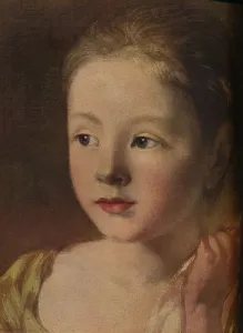 Lipstick Prints: The Painters Daughters chasing a Butterfly, (detail), (c1756), 1937