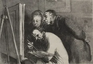 Honoredaumier French Prints: The Painters: The Painters and the Bourgeois. Creator: Honore Daumier (French, 1808-1879)